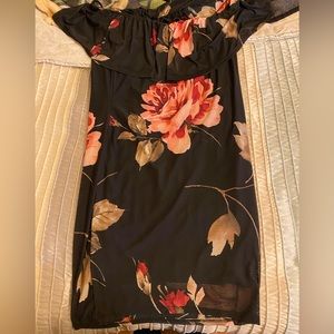 Fashion Nova off-the shoulder midi dress